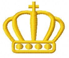 Crown free embroidery design