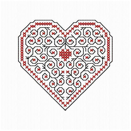 More information about "Heart from me free embroidery design"