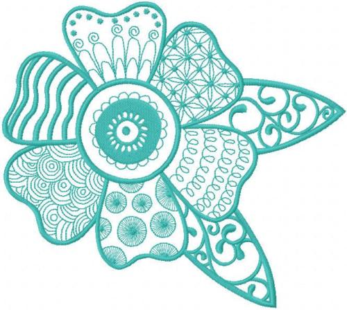 More information about "Abstract flower patterned free embroidery design"