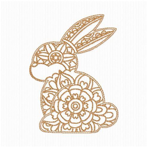 Easter Bunny free embroidery design