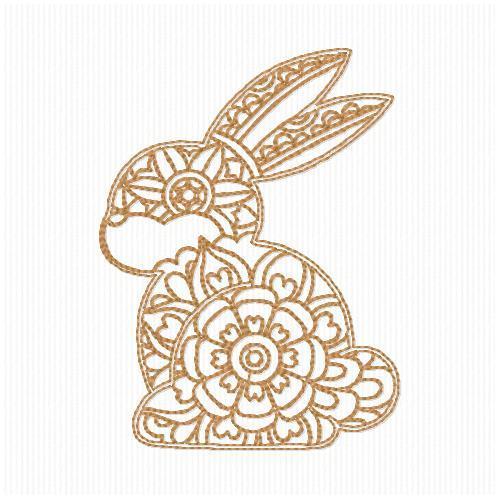 More information about "Easter Bunny free embroidery design"