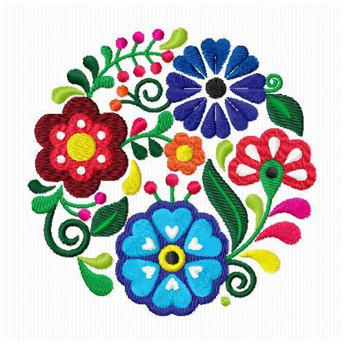 More information about "Colorful flower ornament free embroidery design"