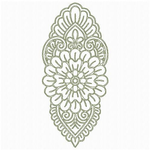 More information about "Turmeric redwork free embroidery design"