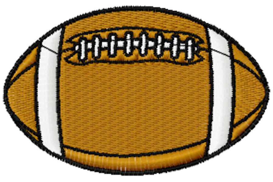 American football ball free embroidery design