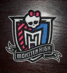 Monster high logo embroidery badge