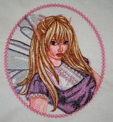 Modern Fairy embroidered design
