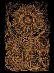 Sunflower embroidered free design