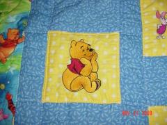 Winnie Pooh embroidered block