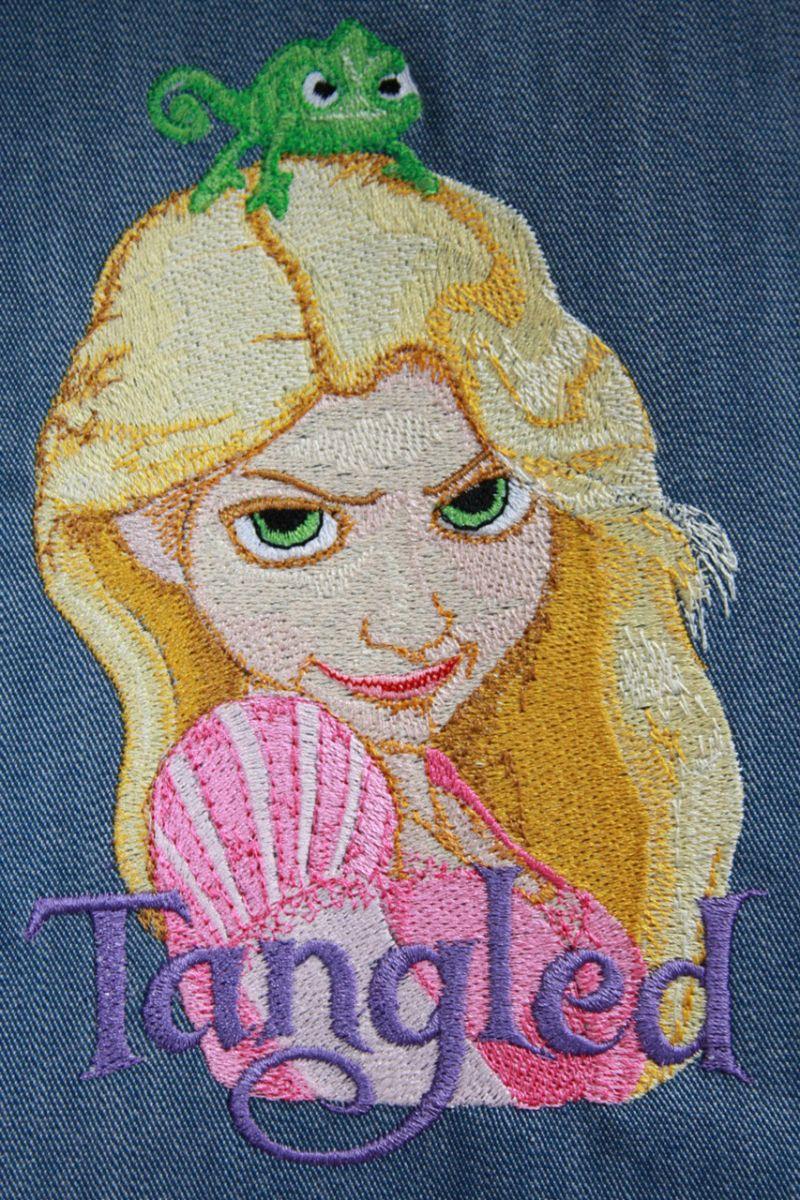 Rapunzel embroidery design