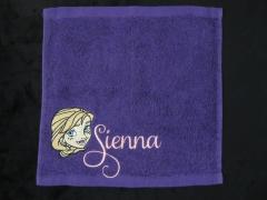Charming Anna at embroidered towel