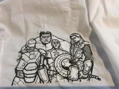 Avengers embroidered design
