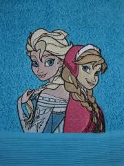 Anna and Elsa embroidered design