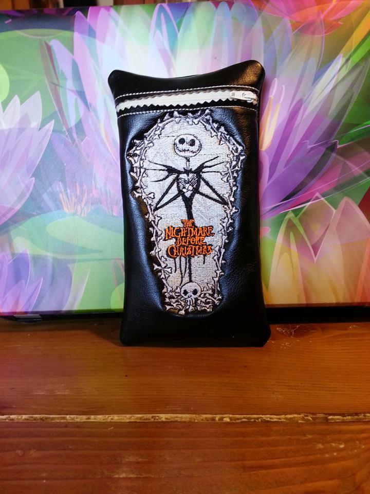 Jack Scellington embroidered case for mobile