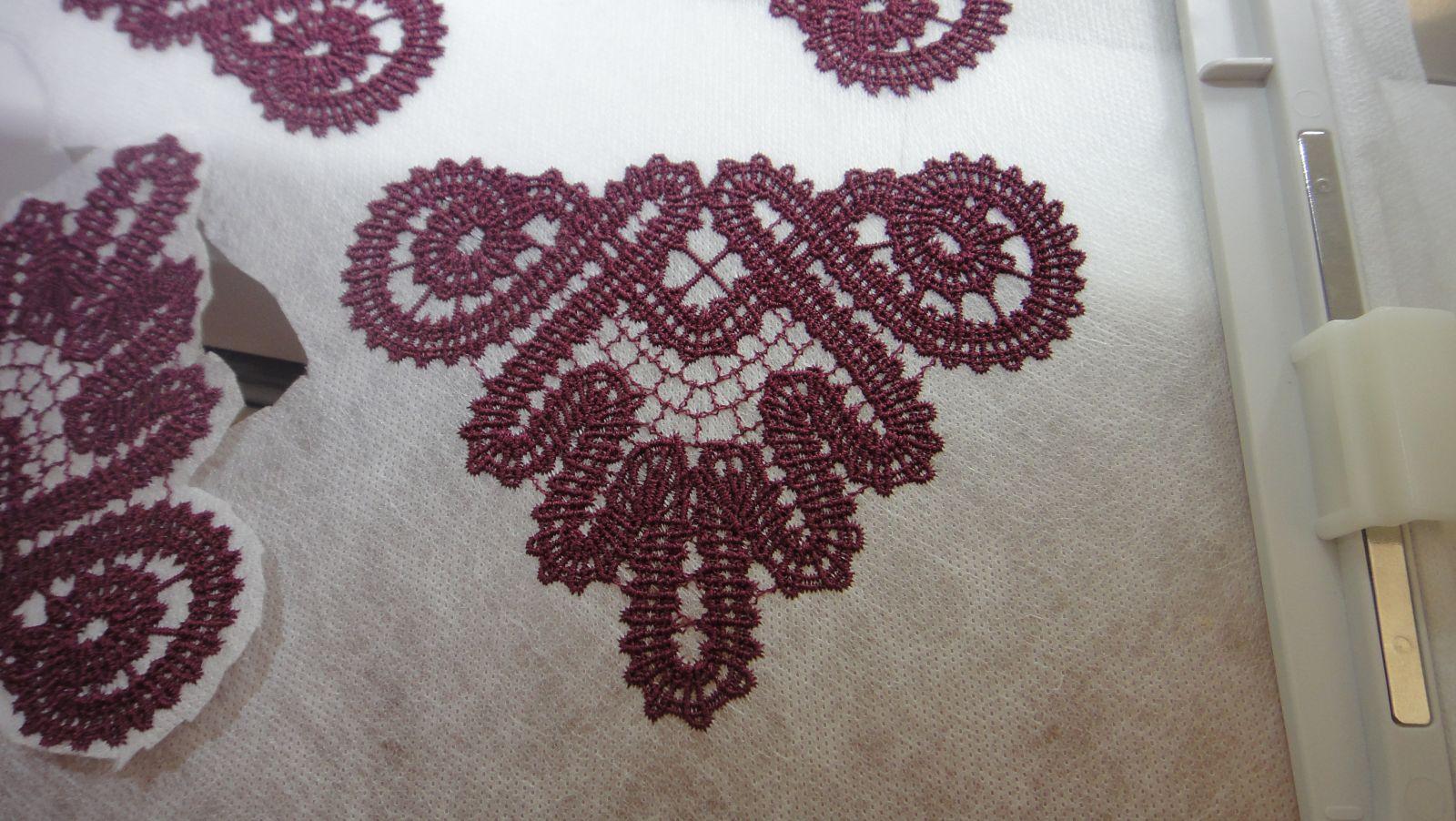 Kitchen towel FSL corner embroidery design