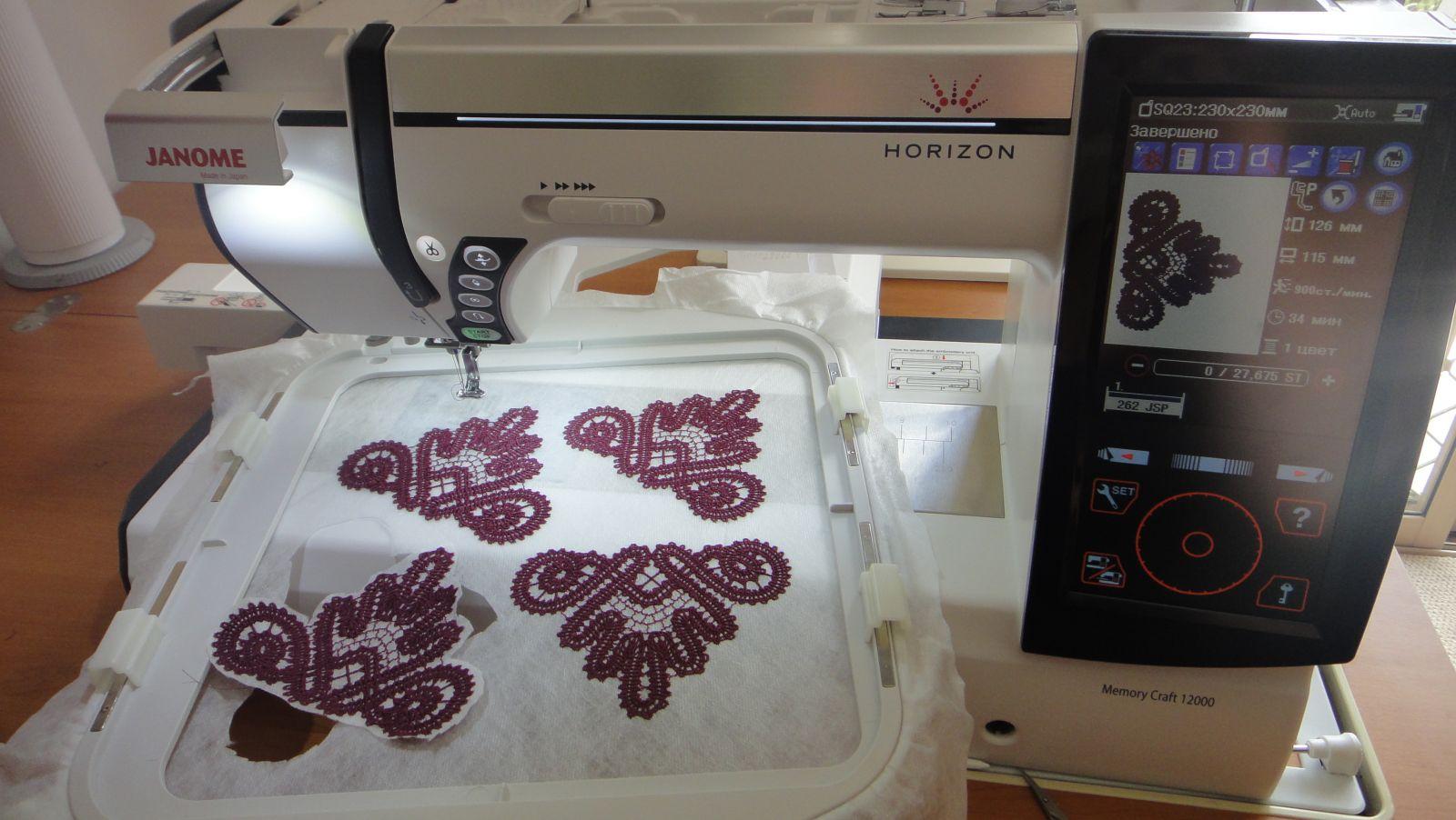 Embroidery FSL set for kitchen decoration
