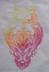 Owl blend embroidery design