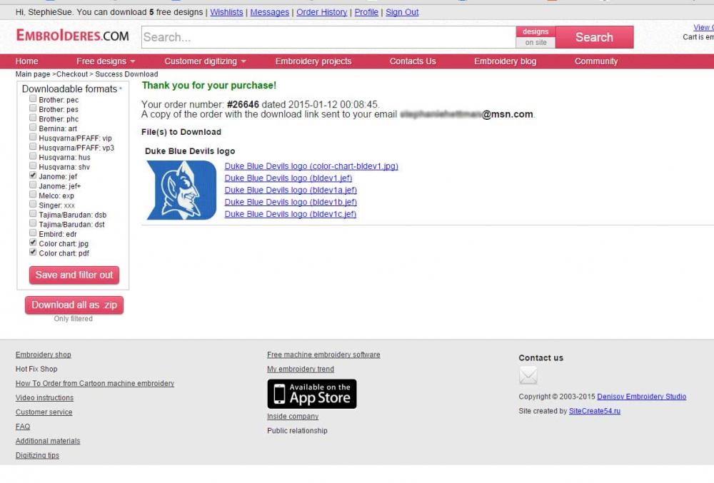 Where download ordered patterns