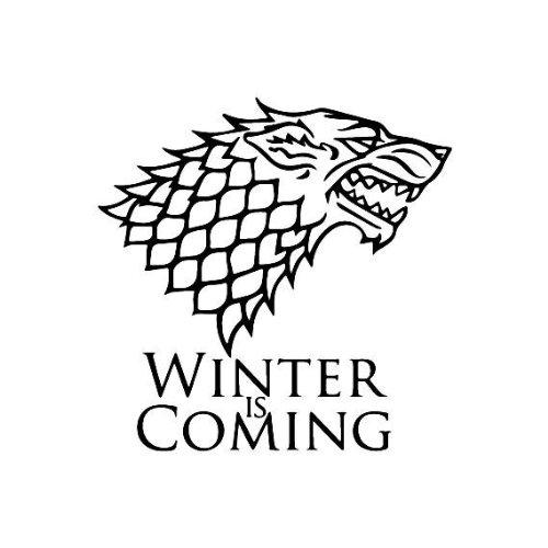 Winter is coming Cross stitch pattern Game Thrones PDF chart GoT Characters Wolf House Stark Emblem Embroidery design Easy pattern Crest