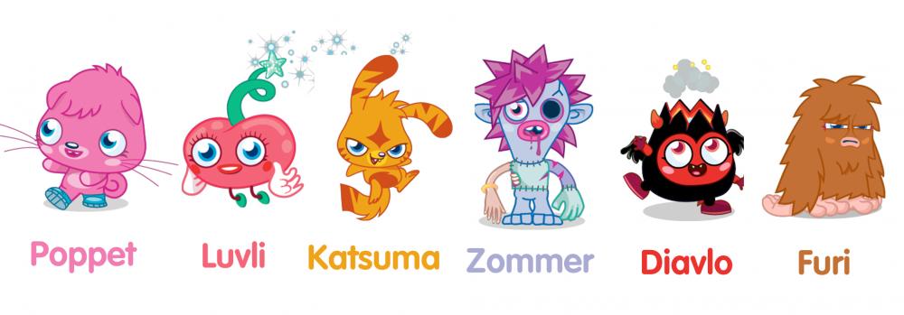 Moshi monsters clipart for digitizing