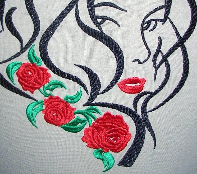 Womans face free embroidery Free embroidery designs links and