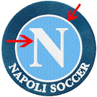 Napoli logo embroidery design