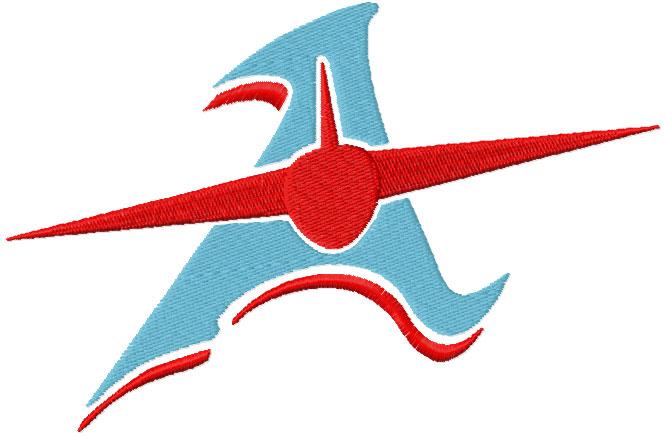 Alliance High school logo embroidery design