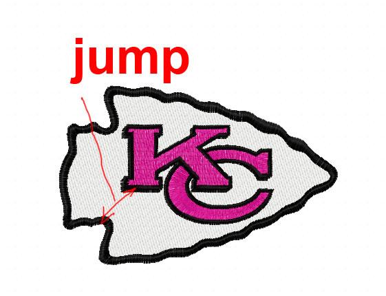 Kansas City Chiefs Logo embroidery design