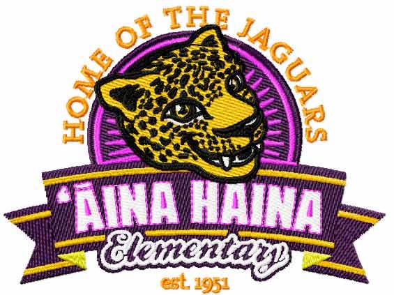 Home of the jaguars logo embroidery design