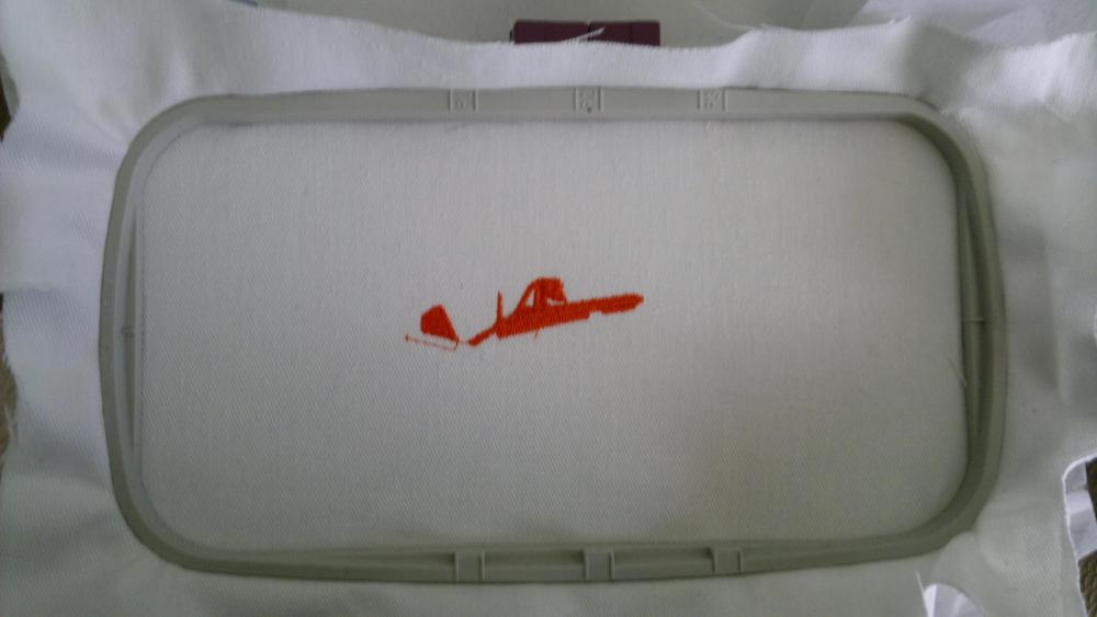 In hoop dusty embroidery design