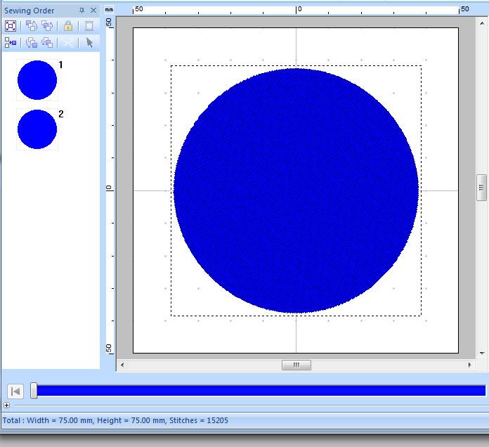 Color chart for layer