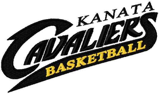 Kanata cavaliers basketball logo embroidery design