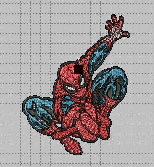 Spiderman embroidery design