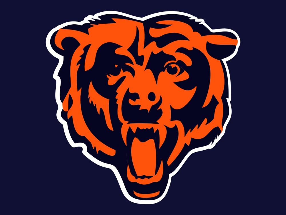 Chicago Bears logo embroidery design