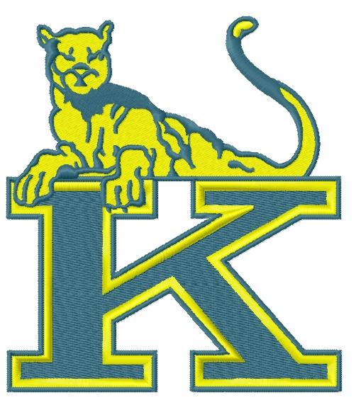 Henry J. Kaiser High School logo embroidery design