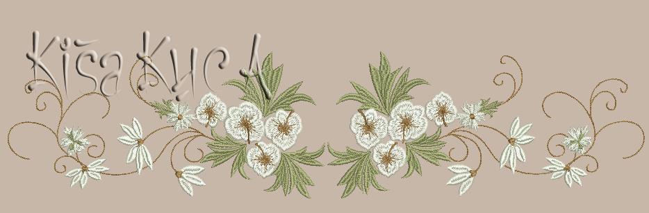 Spring flower decoration free embroidery design