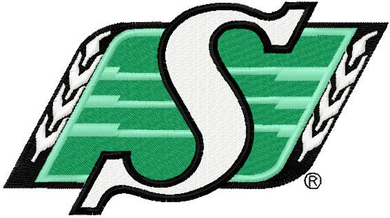 Saskatchewan Roughriders professional Canadian football club embroidery logo