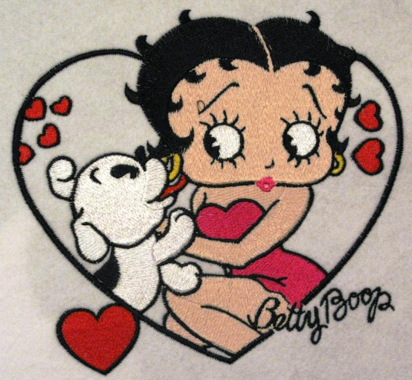 Betty boop embroidery design