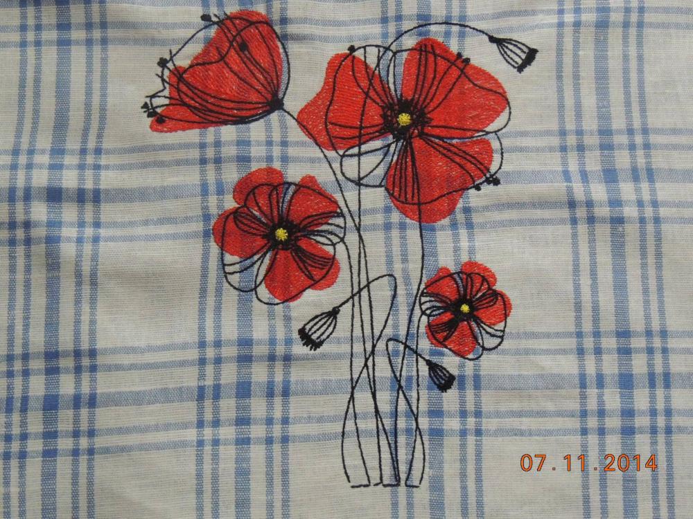 Towels with Flowers free embroidery designs