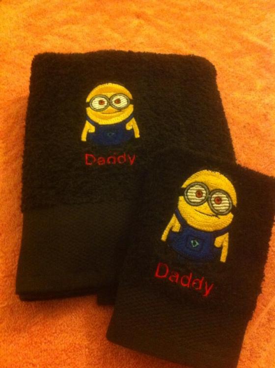 Towels with Cartoon embroidery designs