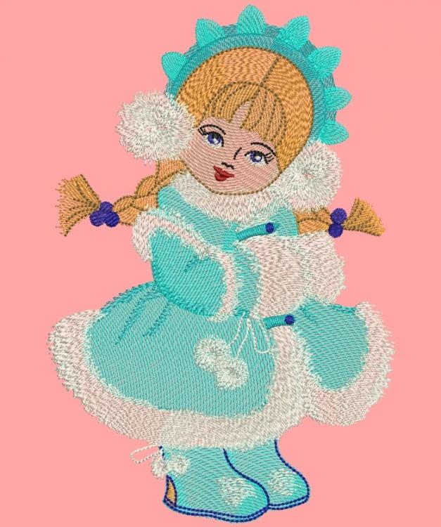 Cute girl free machine embrodieyr design