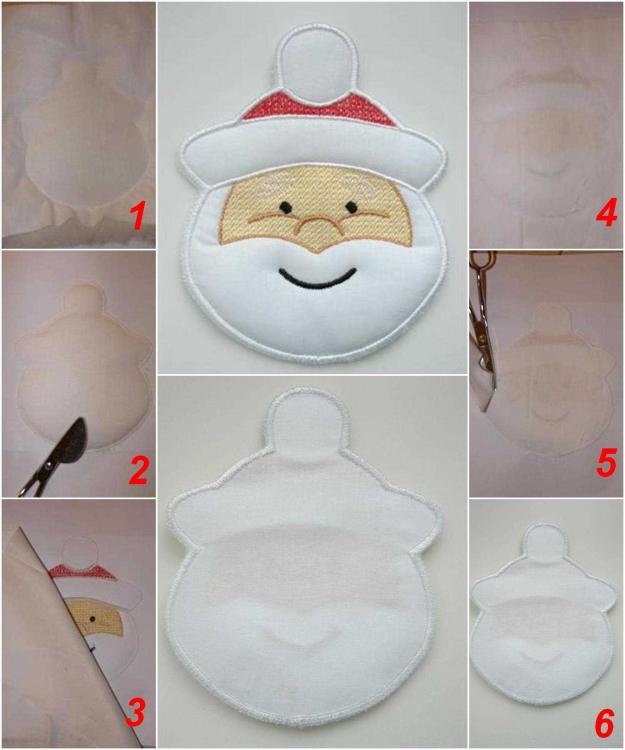 Instruction step by step applique design