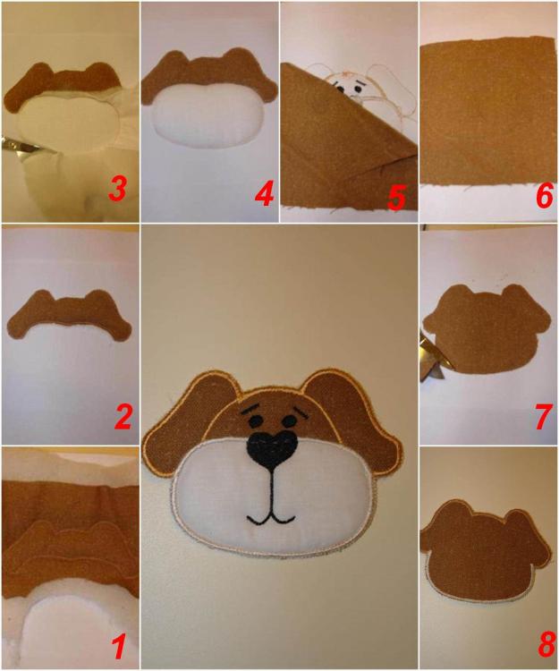 Step by step instruction applique