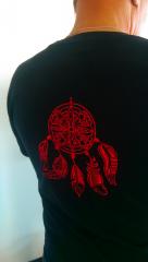 Man's t-shirt with Dreamcatcher embroidery design
