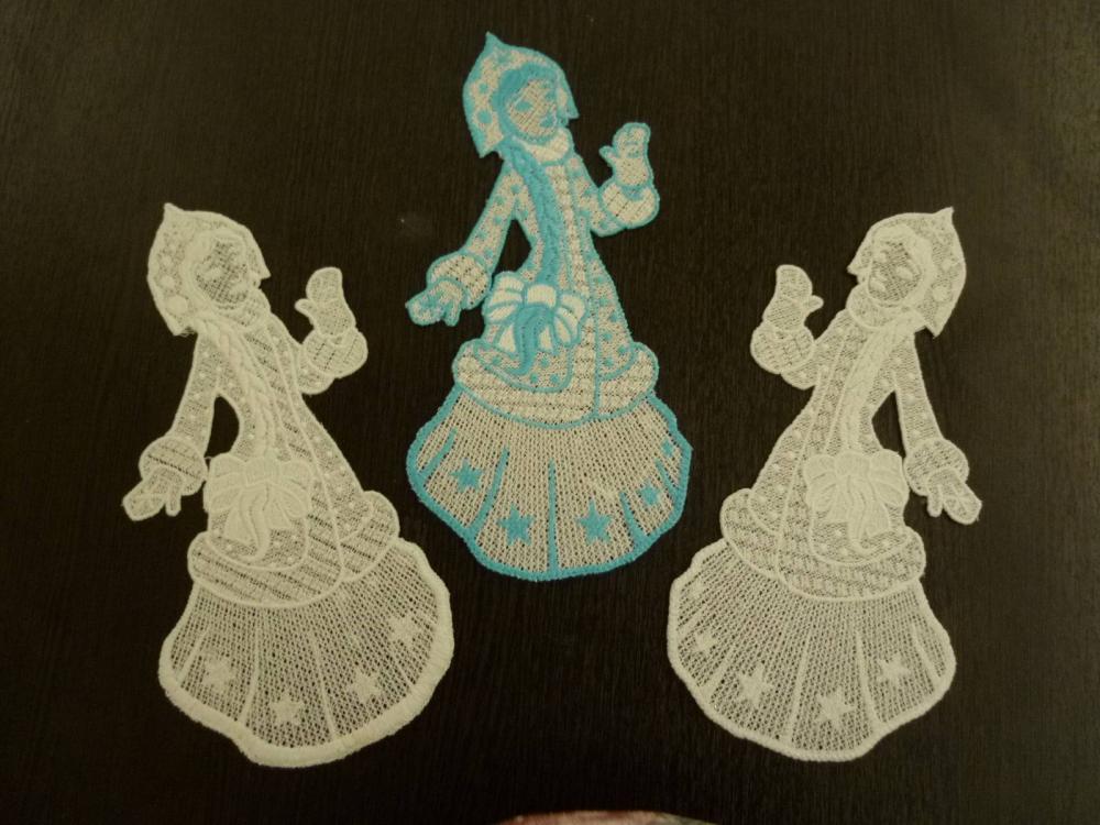 Snow maiden free embroidered