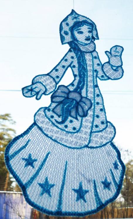 Snow maidenembroidered design