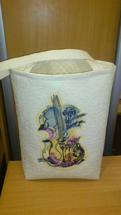 Bag Violin free embroidery design