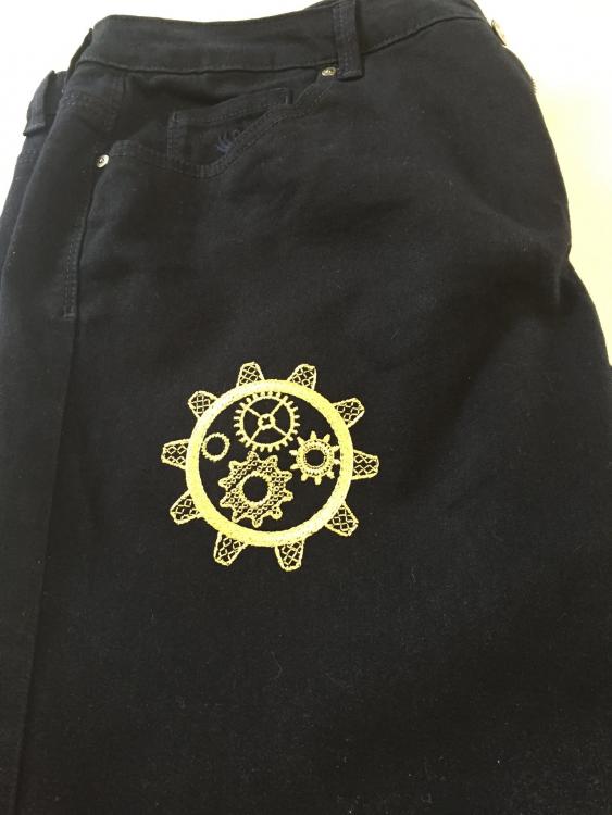 Embroidered free design