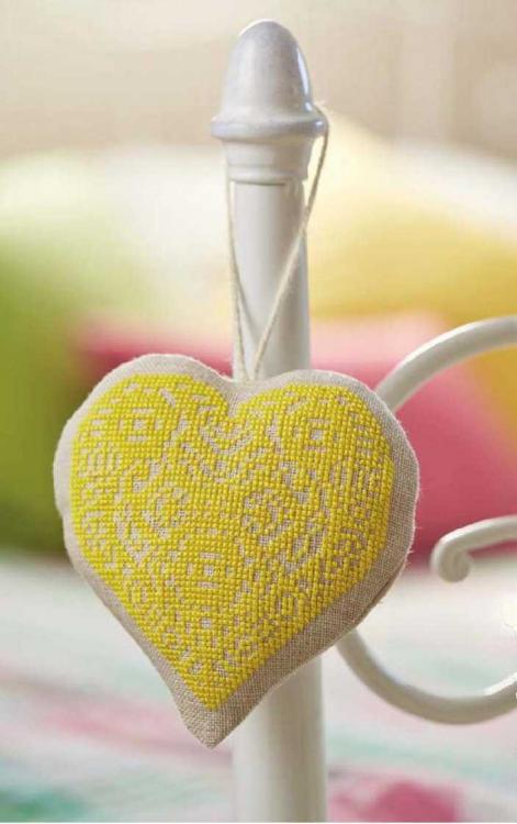 Heart embroidered design
