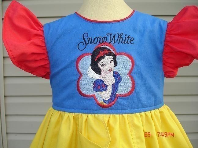 Snow White embroidered dress a clother look