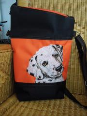 Bag with free Dalmatinian dog photo stitch design